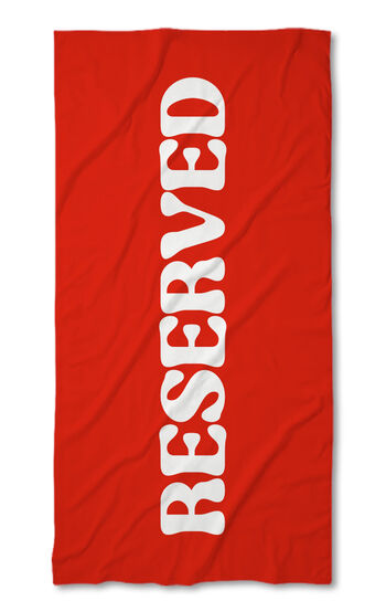Хавлиена кърпа Reserved Red - White