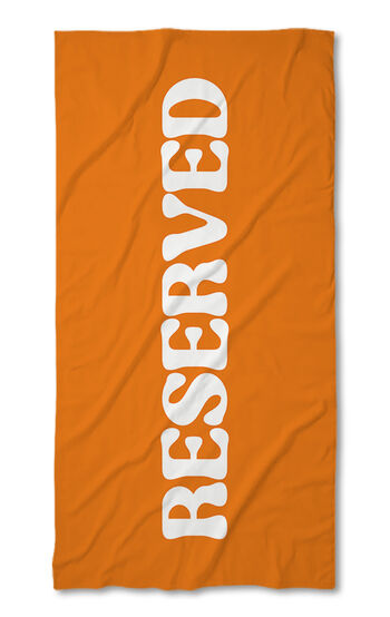 Хавлиена кърпа Reserved Orange - White