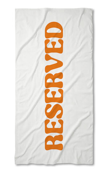 Хавлиена кърпа White - Orange