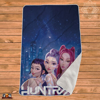 Одеяло Шерпа Полар Хънтрикс Кей-поп 2 - Huntrix K Pop 2