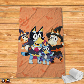 Поларено одеяло Bluey Halloween